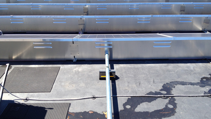 Dover Commercial Building SolarDock Ballasted Roof Mounted Solar Photovoltaic Project